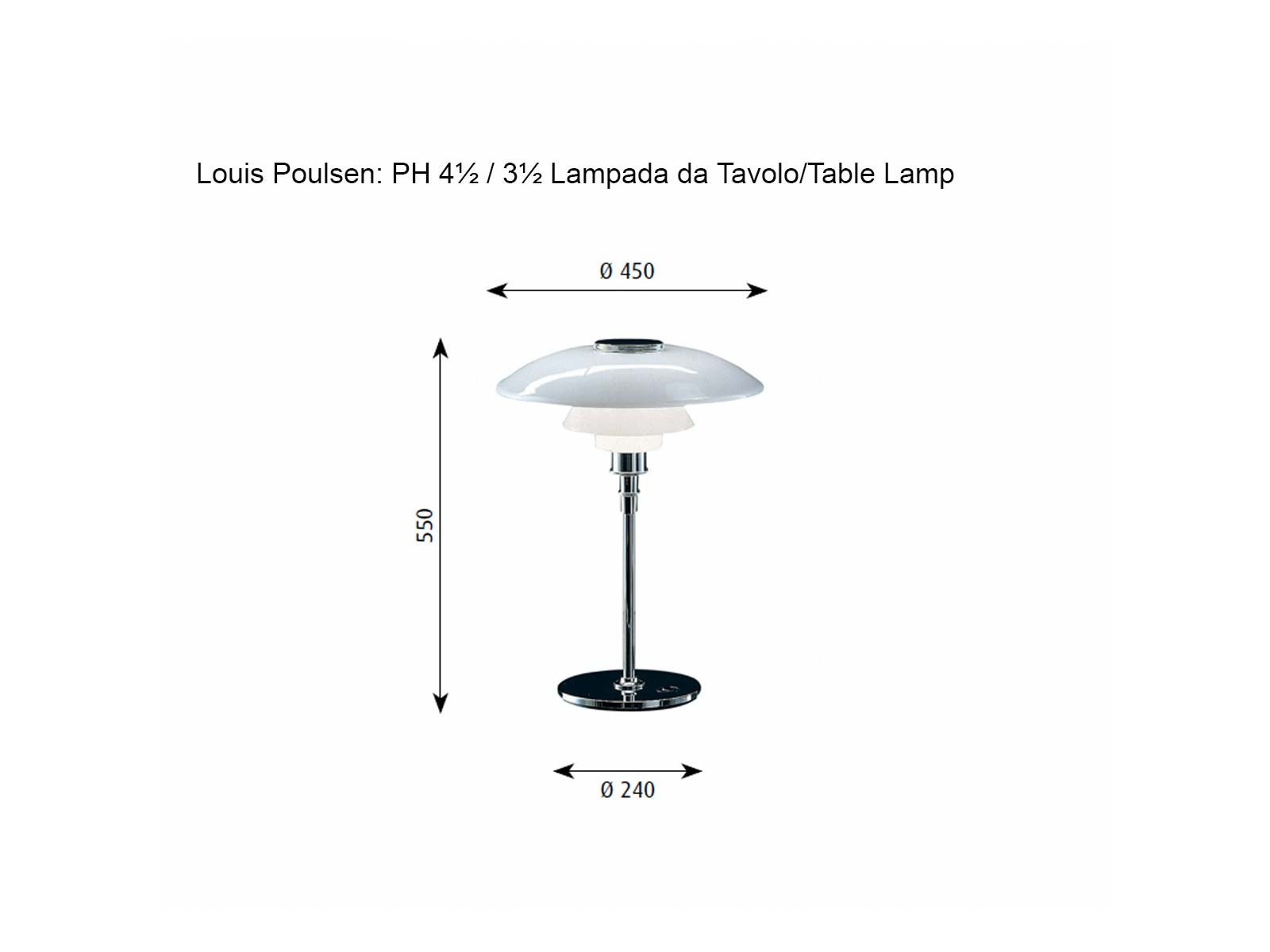 Louis Poulsen Ph 4 3 Table Lamp 41 2 31