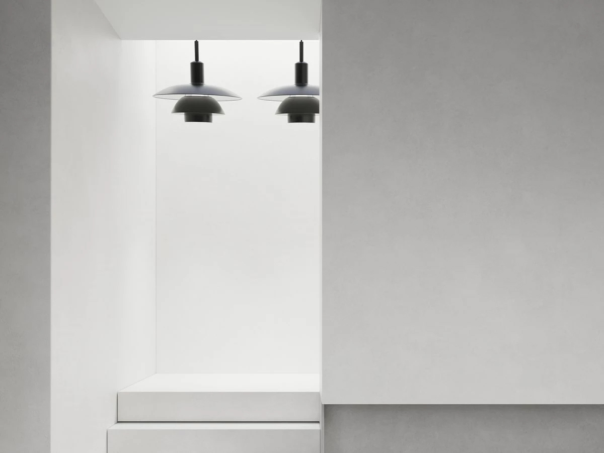 Louis Poulsen Ph 55 Metal Suspension Lamp