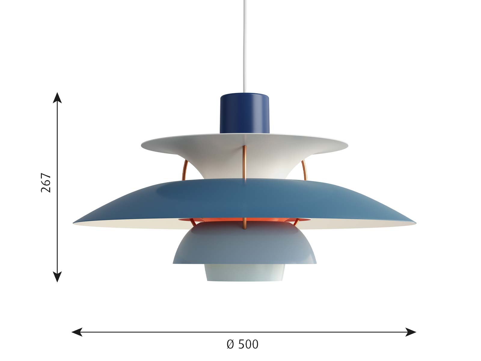 Louis Poulsen Ph 5 Suspension Lamp Colorata