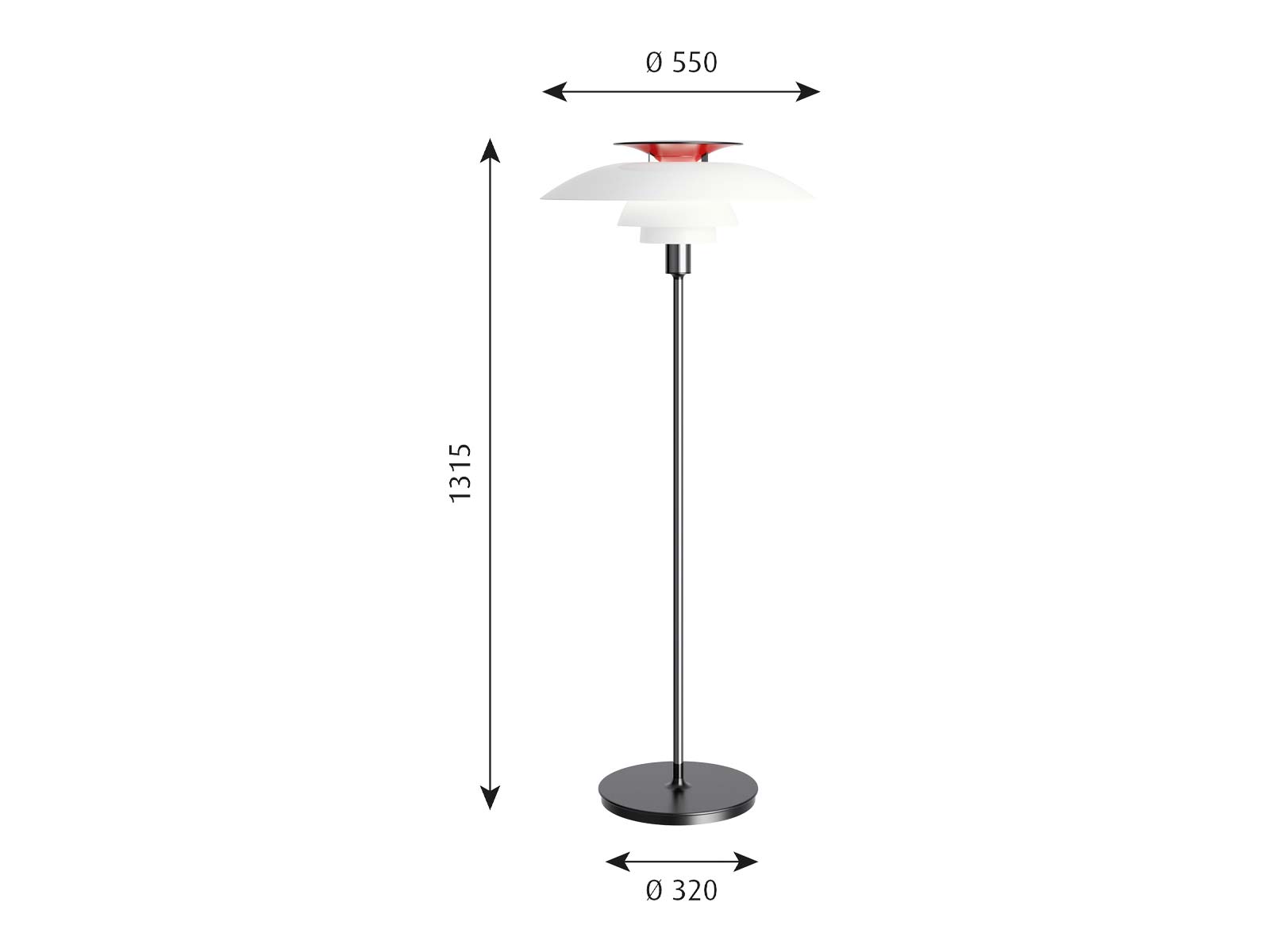 Louis Poulsen Ph 80 Floor Lamp