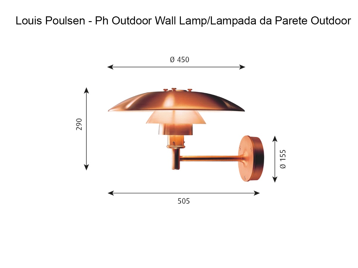 Louis Poulsen Ph Outdoor Wall Lamp