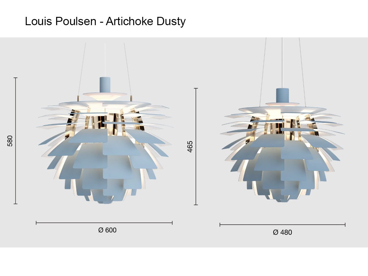 Louis Poulsen Ph Artichoke Suspension Lamp Dusty