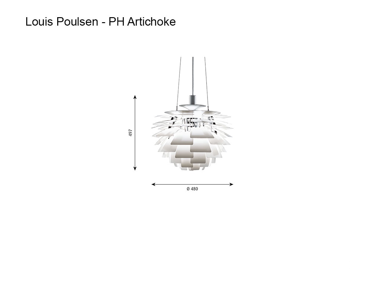 Подвесной светильник Louis Poulsen PH Artichoke, Ø48