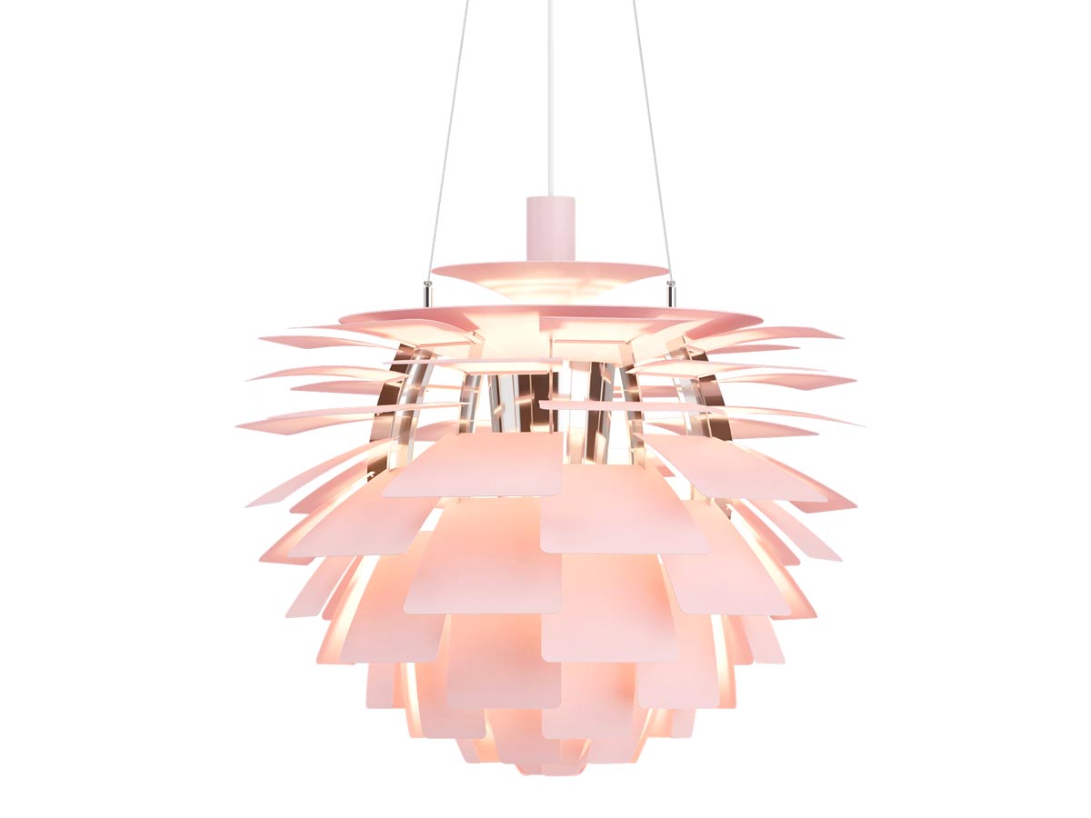 Louis Poulsen Ph Artichoke Pale Rose Suspension Lamp
