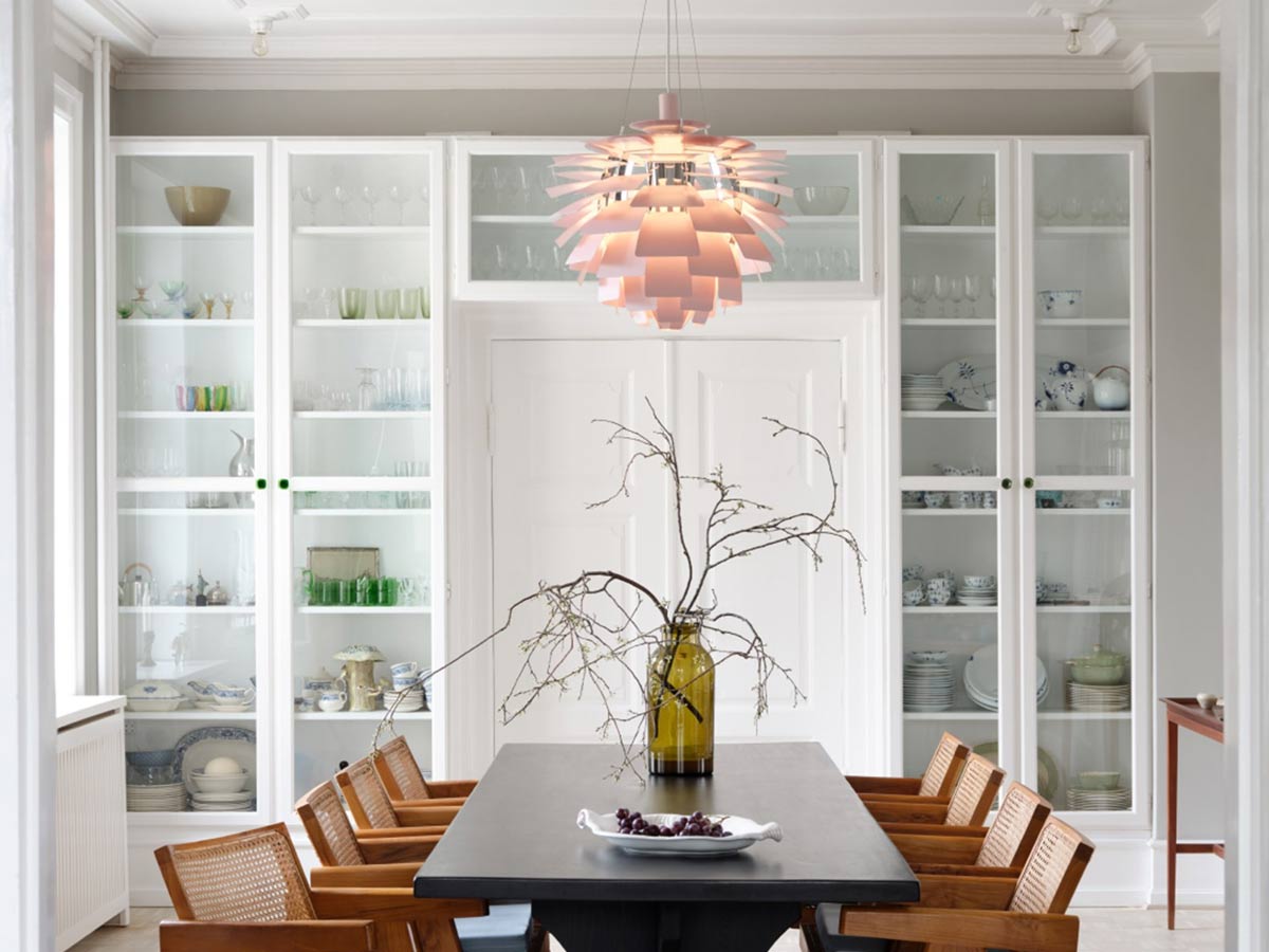 Louis Poulsen Ph Artichoke Pale Rose Suspension Lamp