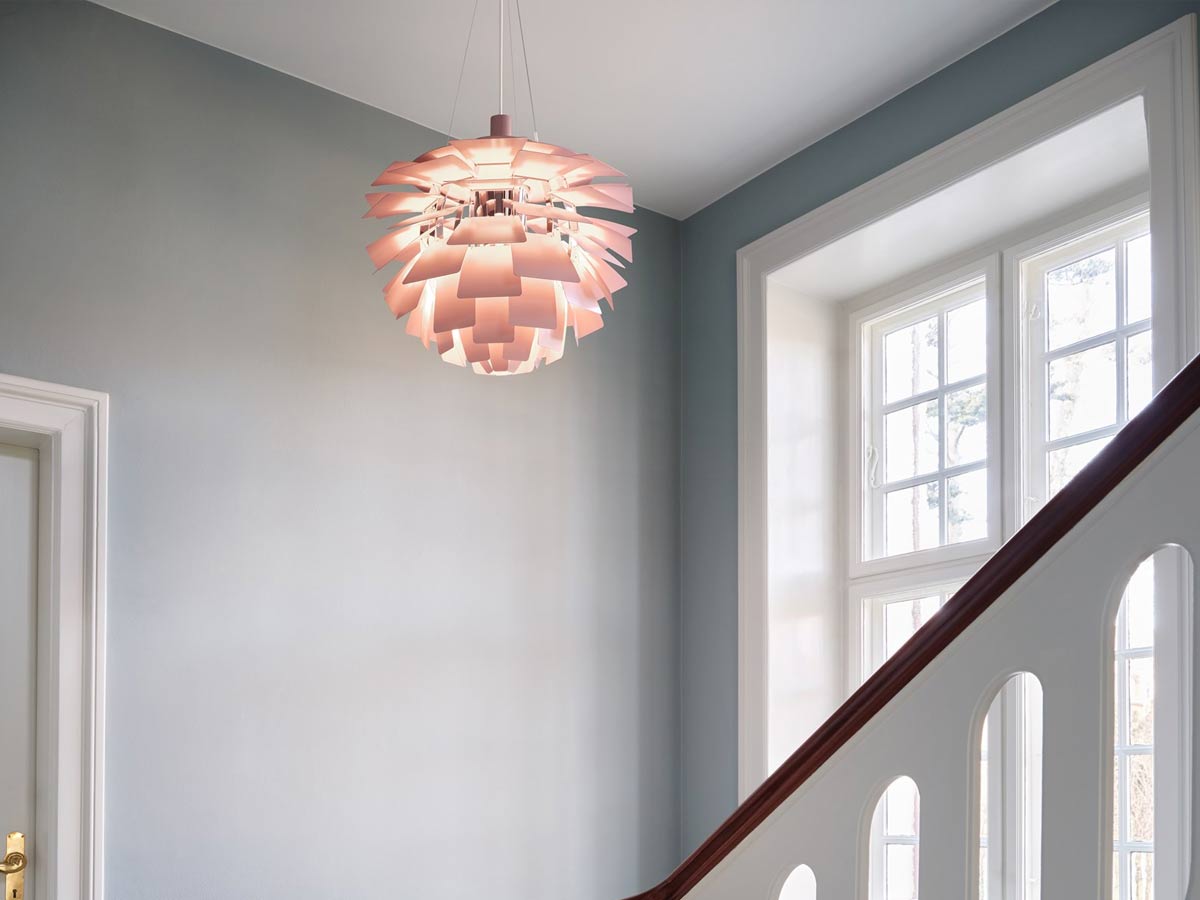 Louis Poulsen Ph Artichoke Pale Rose Suspension Lamp