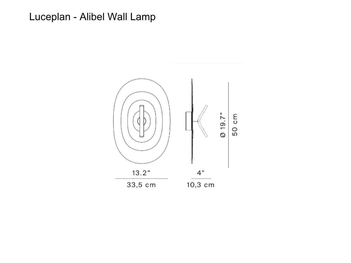 Бра Luceplan Alibel, Ø 50 см
