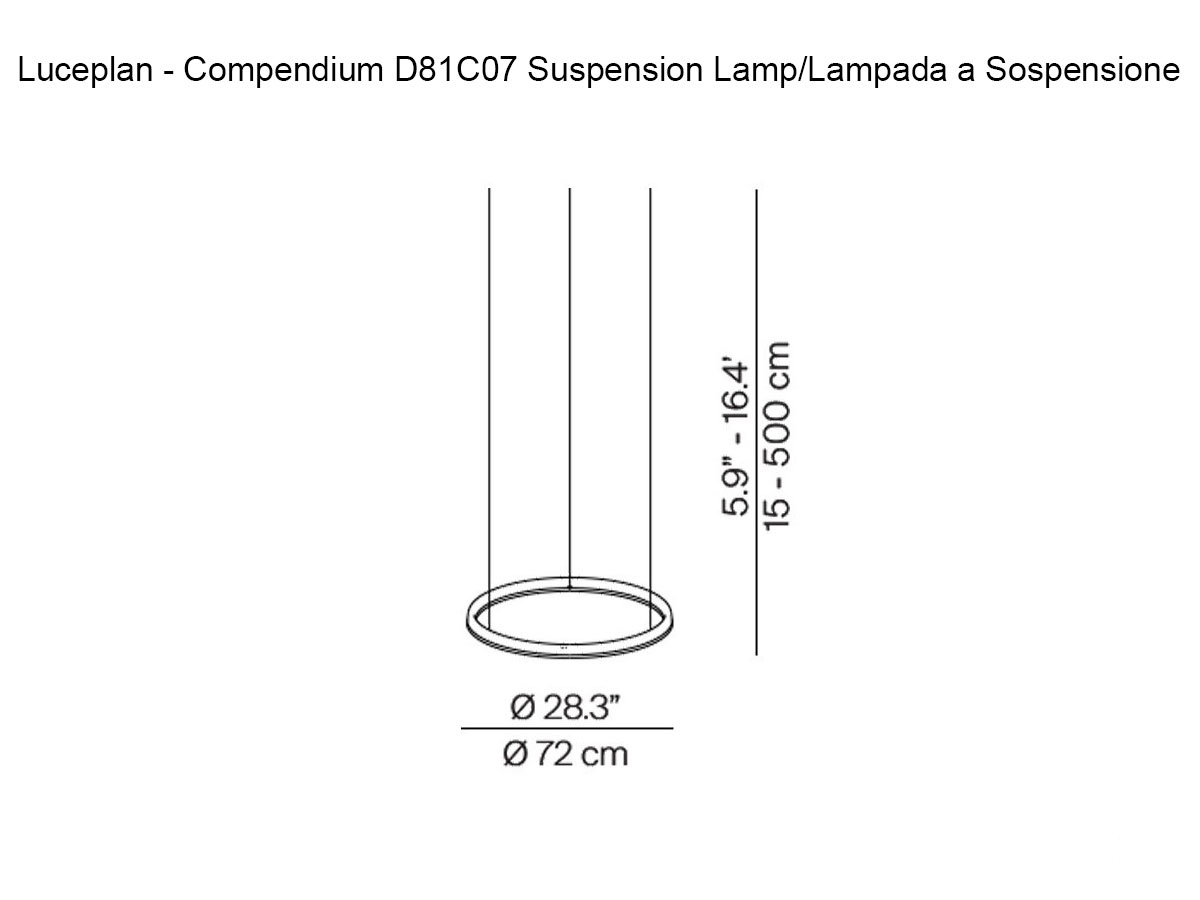 Luceplan Compendium Circle D81c07 Suspension Lamp