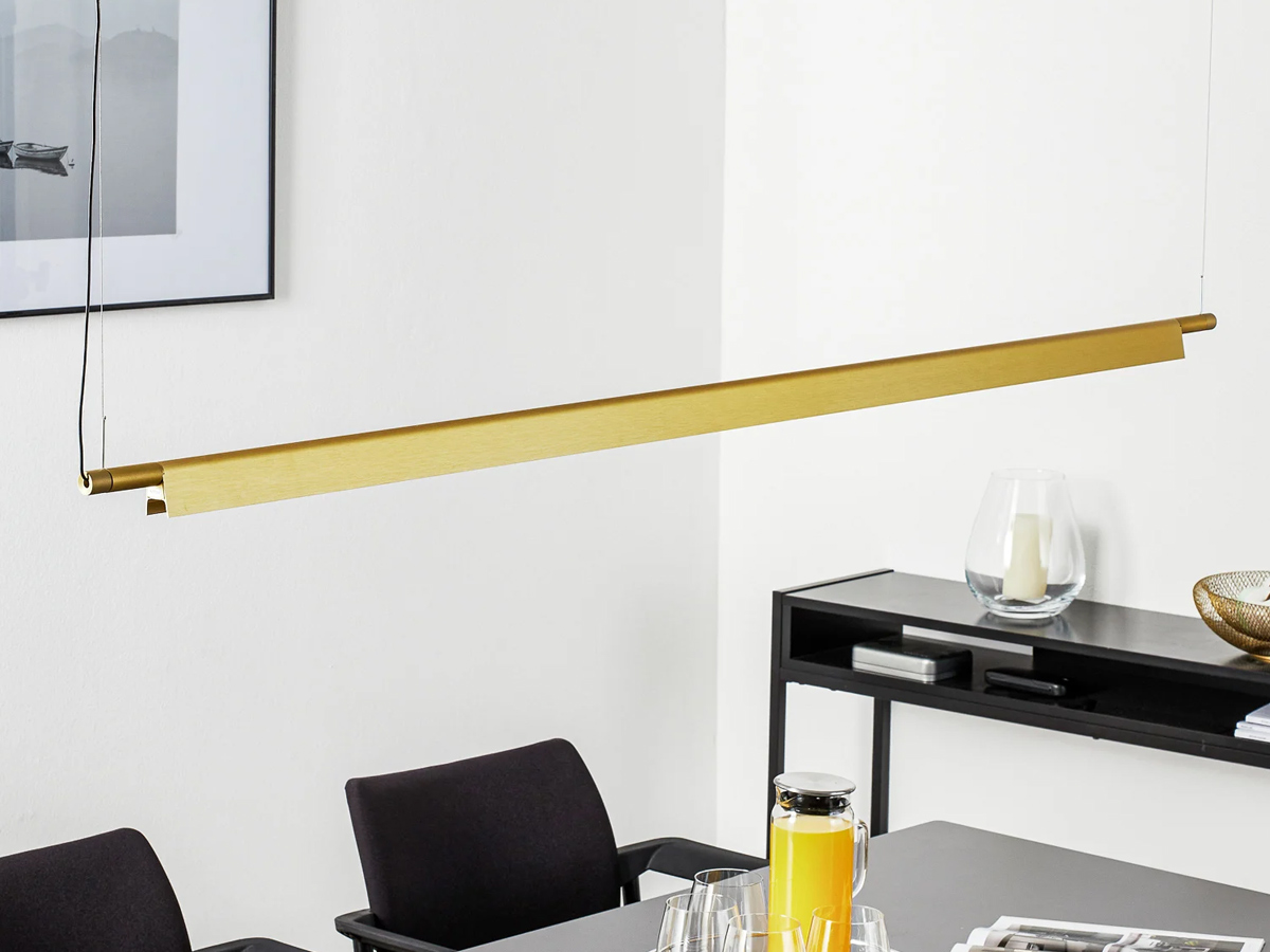 Luceplan Compendium D81s Suspension Lamp Brass