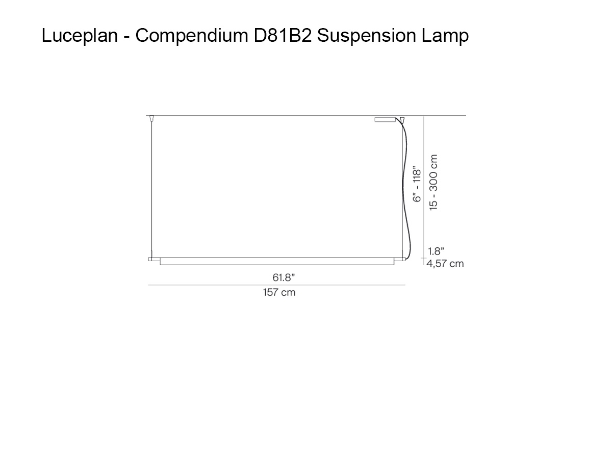 Luceplan Compendium D81s Suspension Lamp Brass