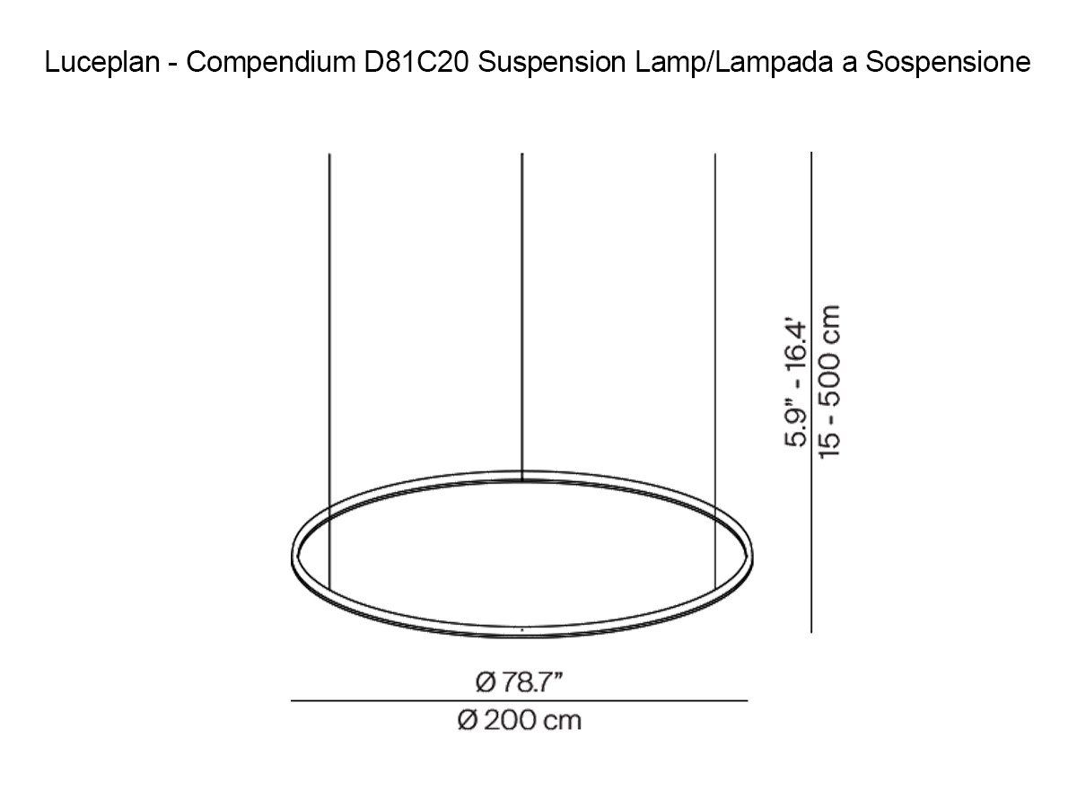 Luceplan Compendium D81c20 Suspension Lamp