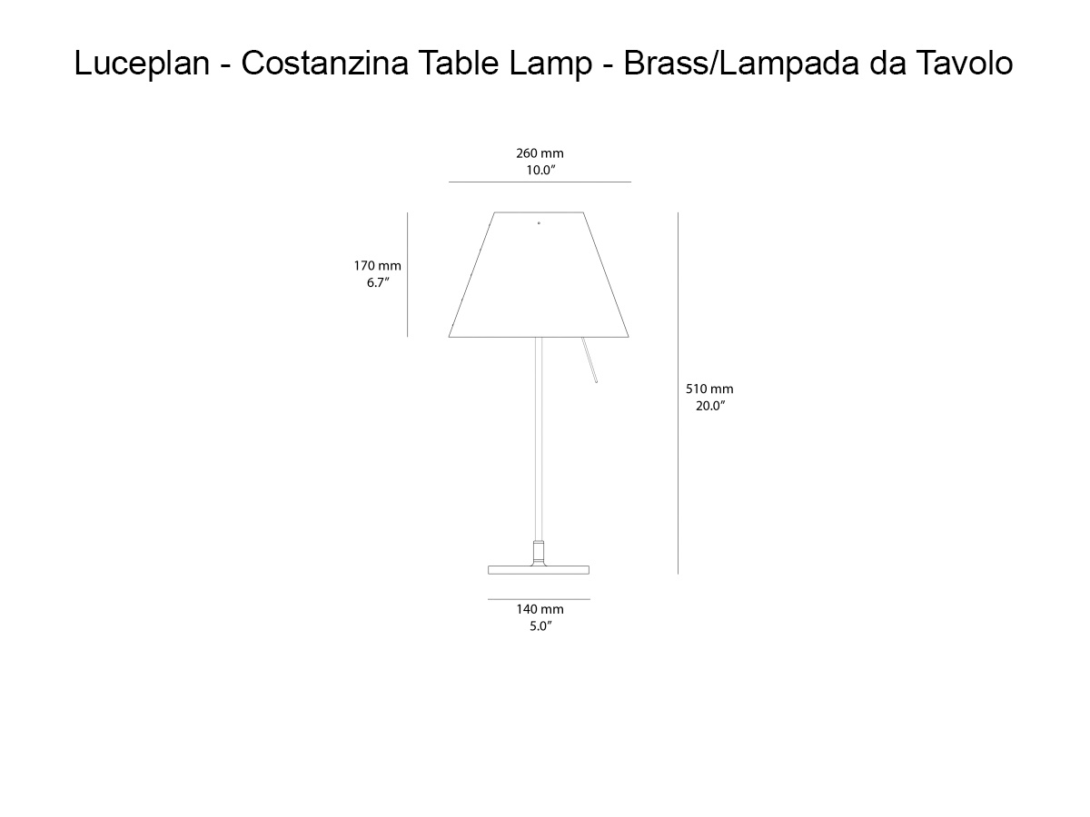 Настольная лампа Luceplan Costanzina, издание