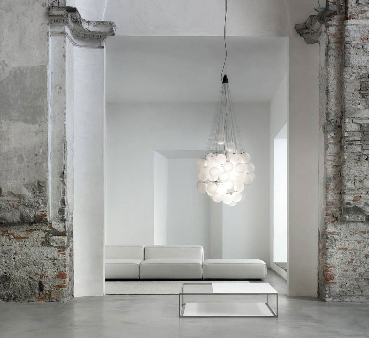 Luceplan D87 Stochastic Suspension Lamp