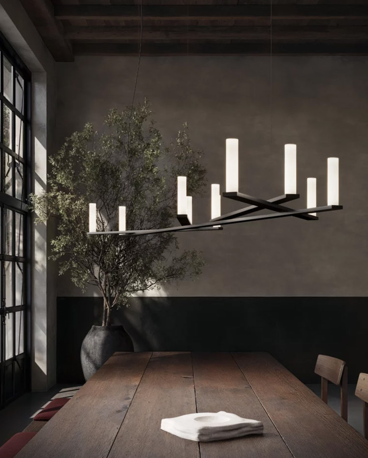 Luceplan Dix Bougies Suspension Lamp