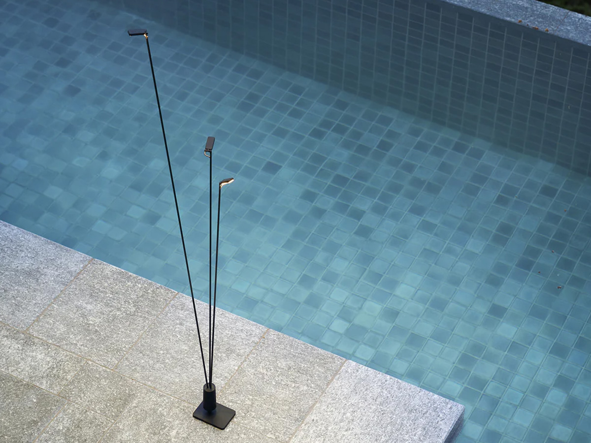 Luceplan Flia Outdoor Floor Lamp 3 Stems