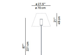 Luceplan Grande Costanza Open Air Outdoor Lamp