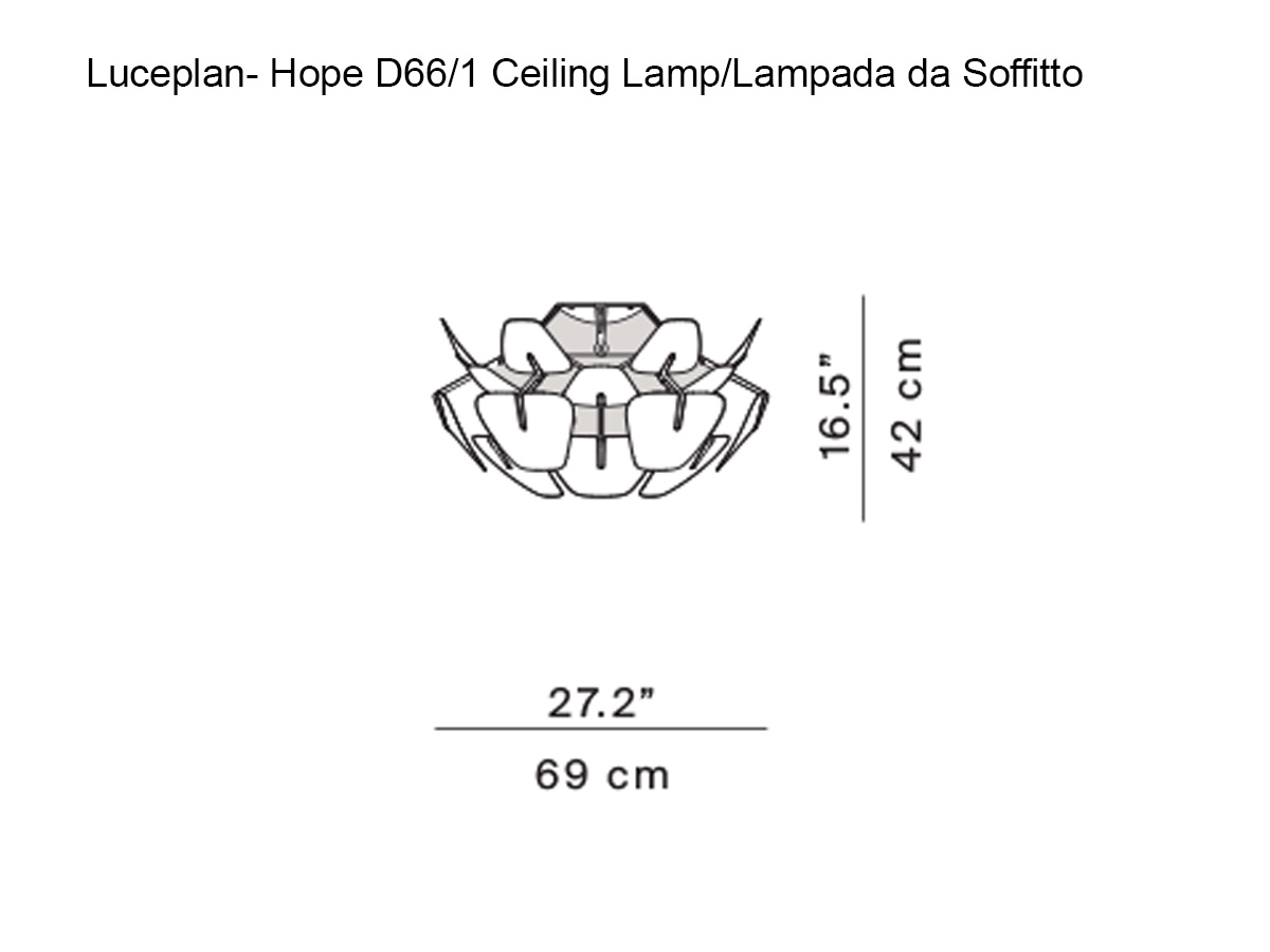 Luceplan Hope D66 12p Ceiling Lamp
