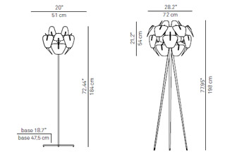 Luceplan Hope D66 Floor Lamp