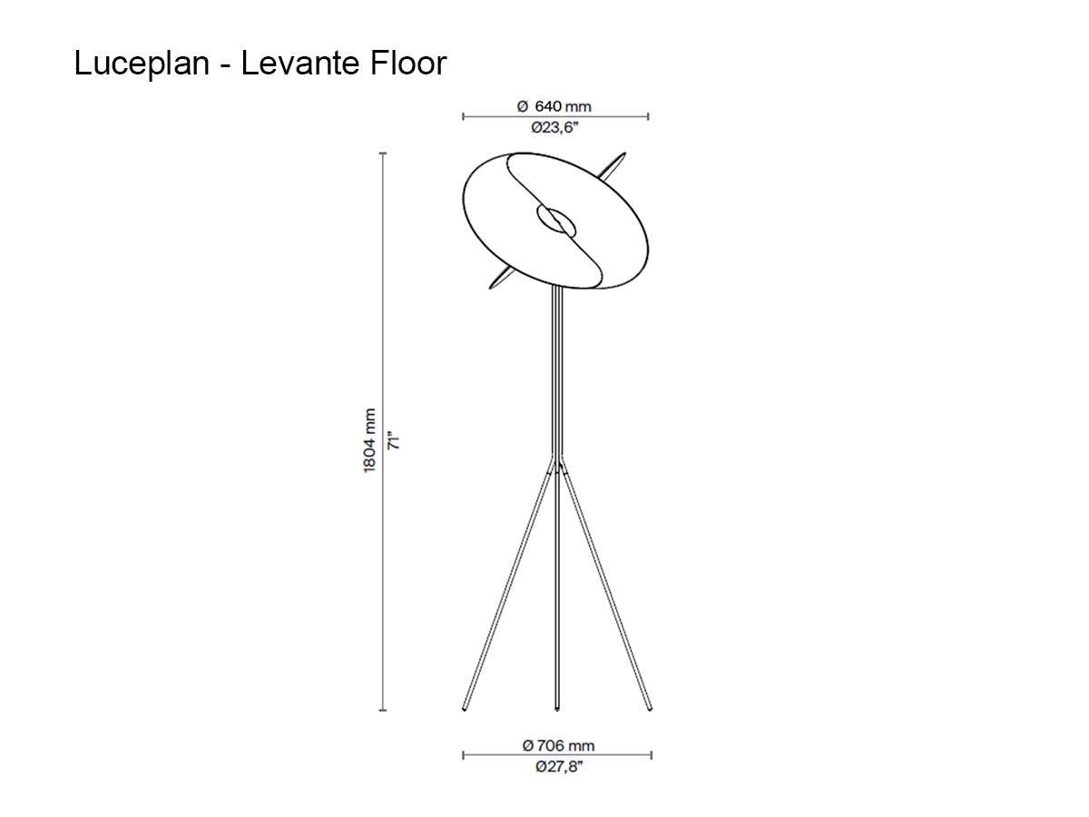 Luceplan Levante Floor Lamp