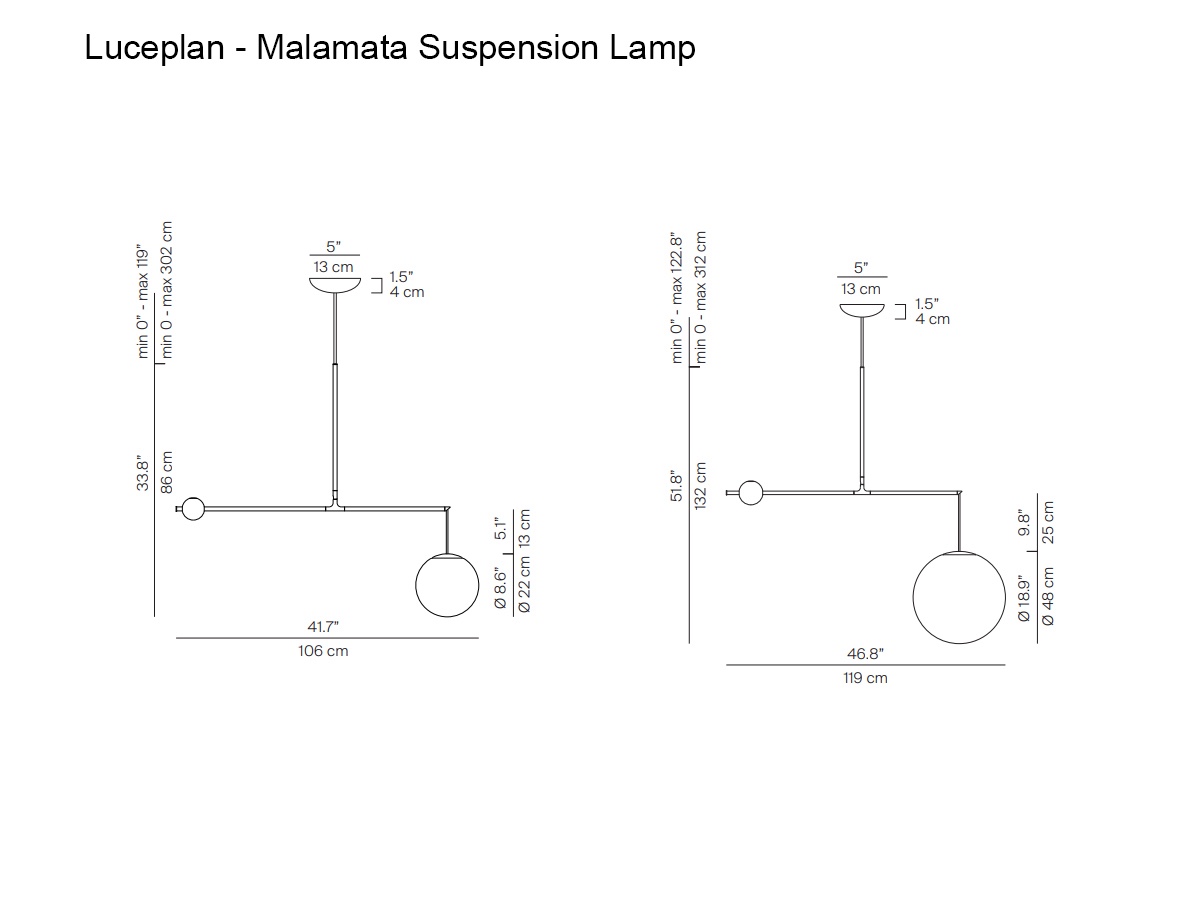 Luceplan Malamata Suspension Lamp