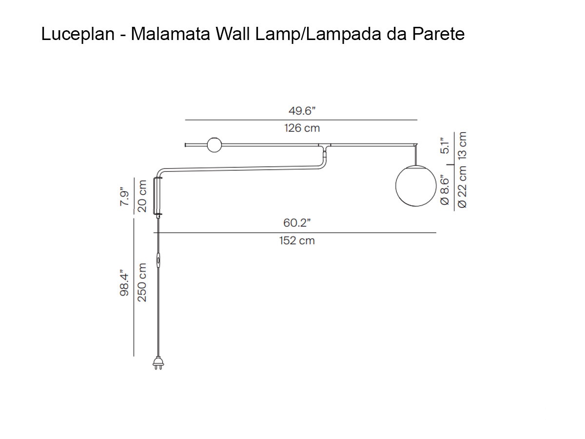 Luceplan Malamata Wall Lamp