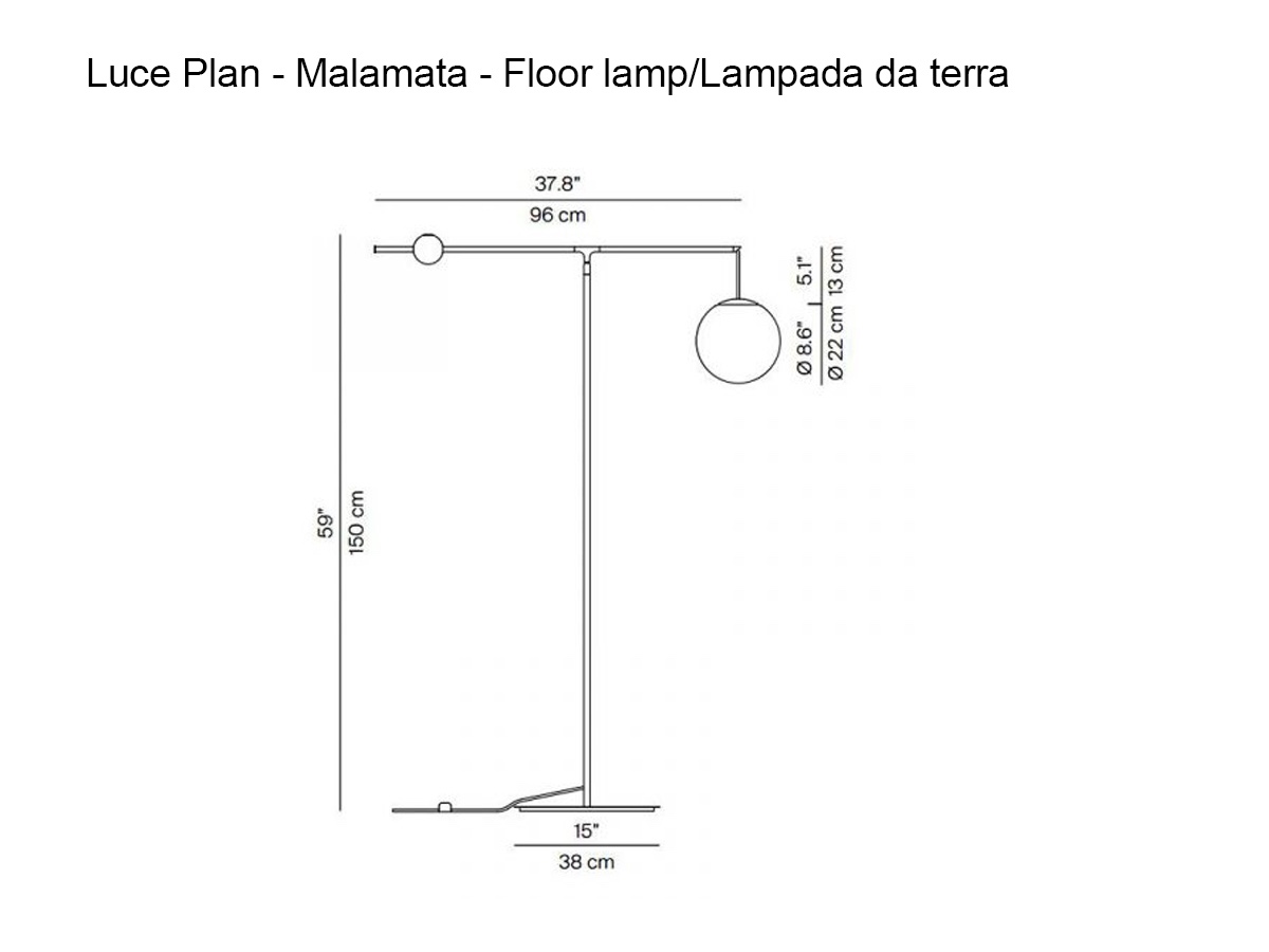 Luceplan Malamata Floor Lamp