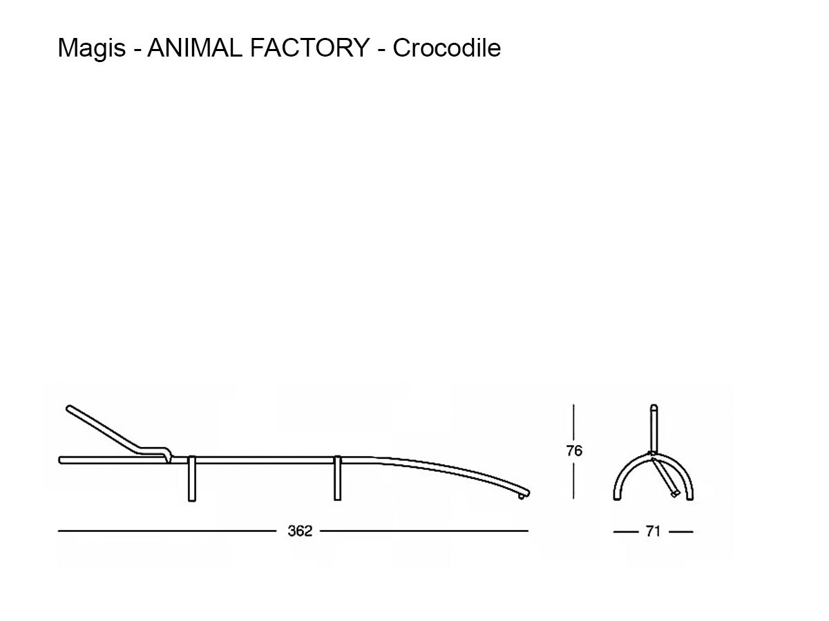 Magis Animal Factory Coccodrillo Sculpturetoy