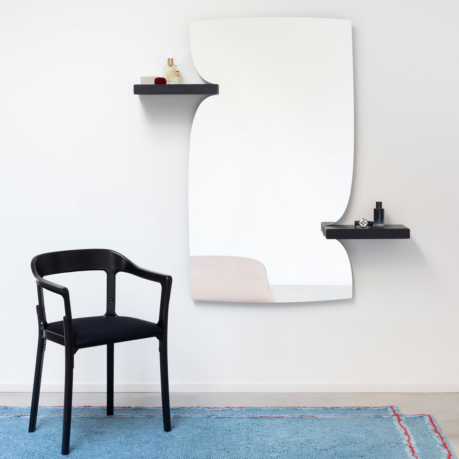 Magis Morphed Mirror With Two Shelves