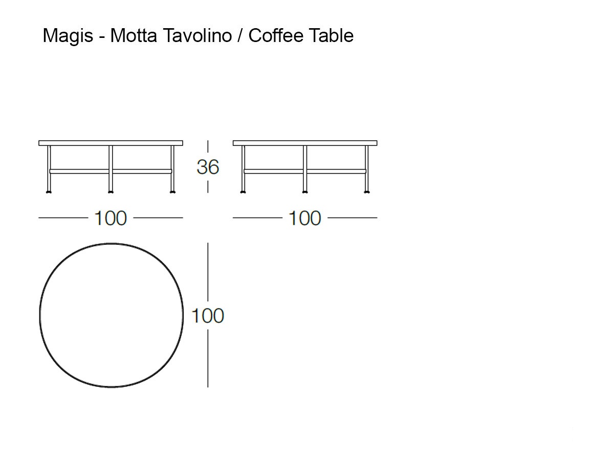 Magis Motta Coffee Table O 100 Cm