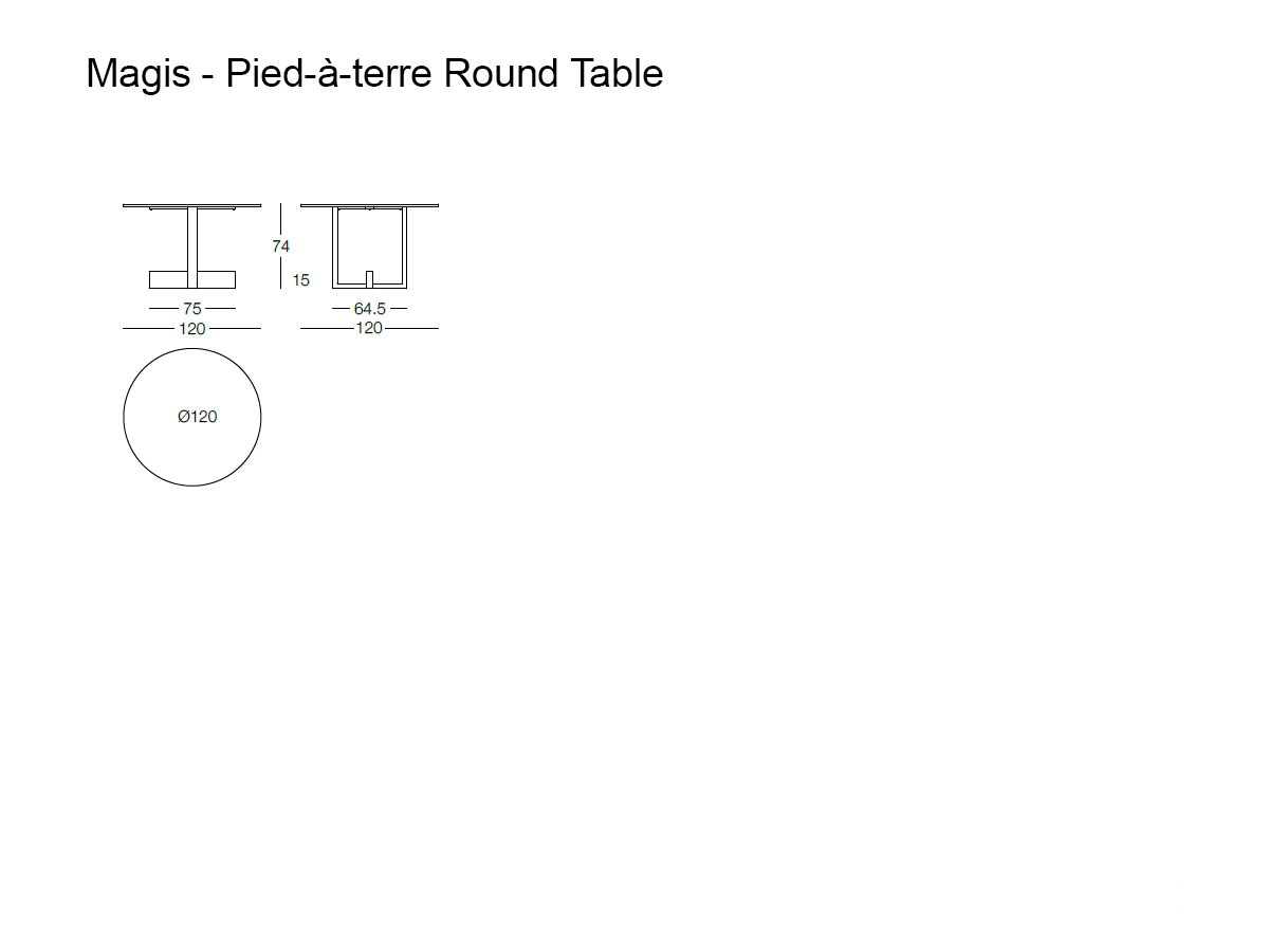 Magis Pied A Terre Round Table
