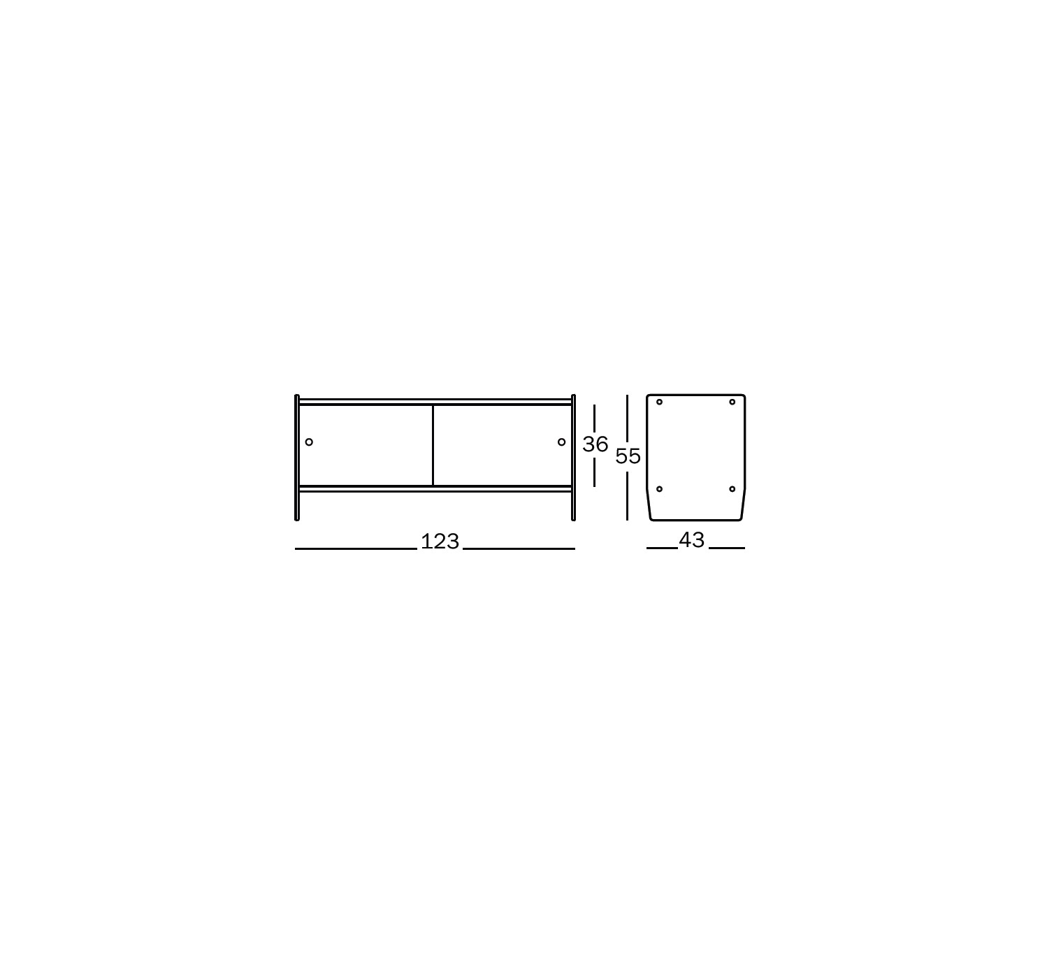 Magis Theca Cabinet 123x43x55h Cm
