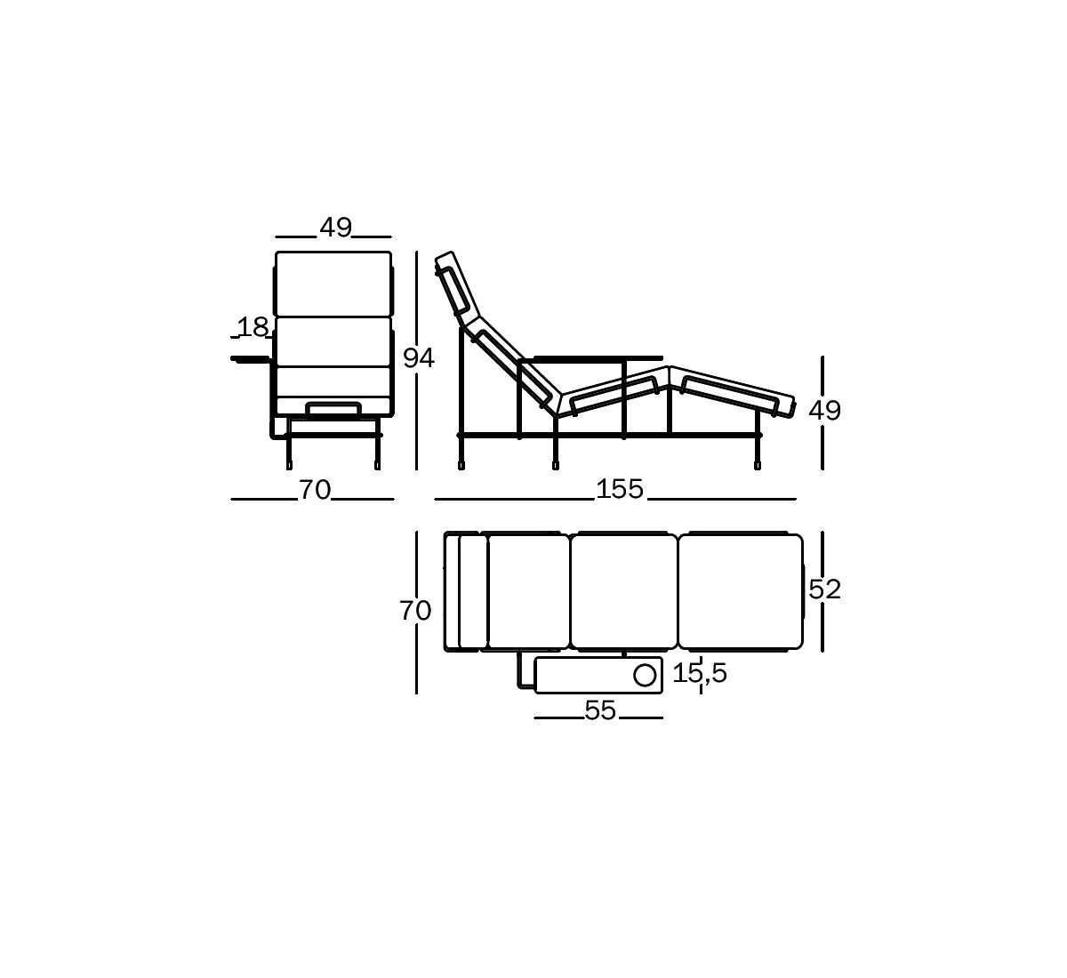 Кушетка Magis Traffic Chaise Longue