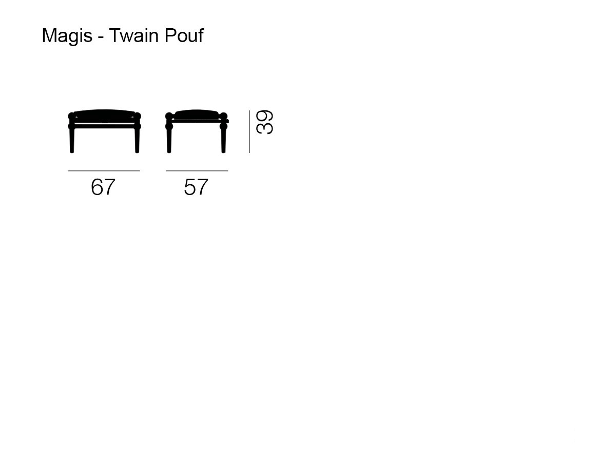 Magis Twain Pouf