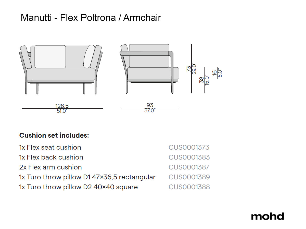 Manutti Flows Lounge Chair