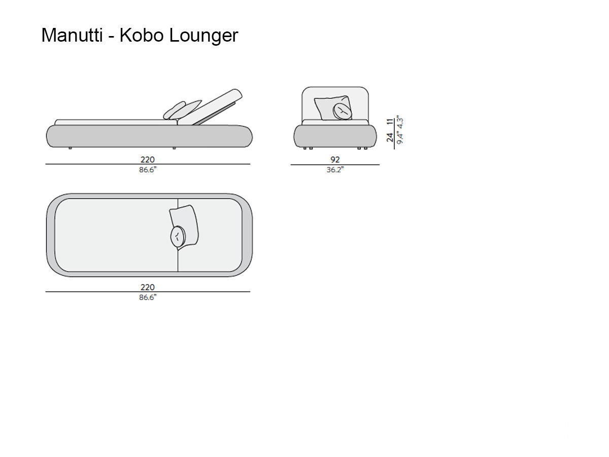Manutti Kobo Lounger