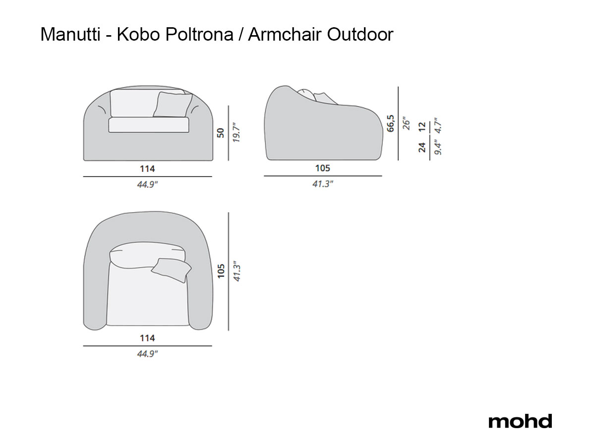 Manutti Kobo Collection Outdoor Armchair