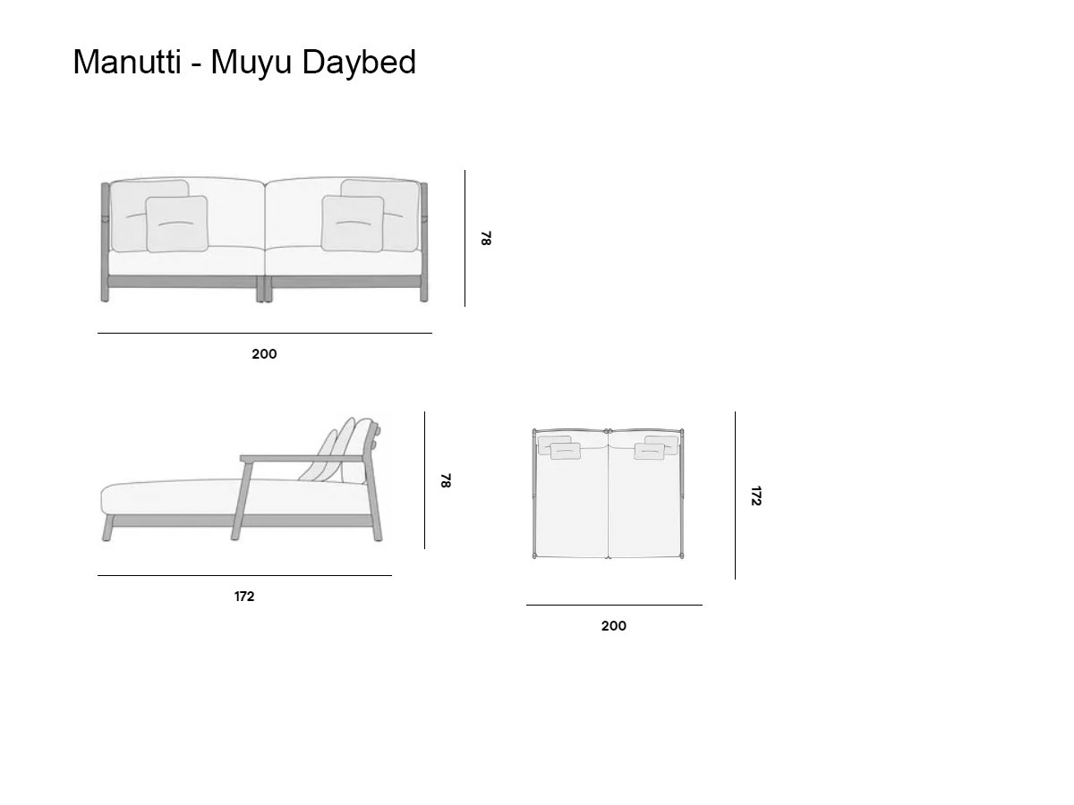 Manutti Muyu Daybed Outdoor