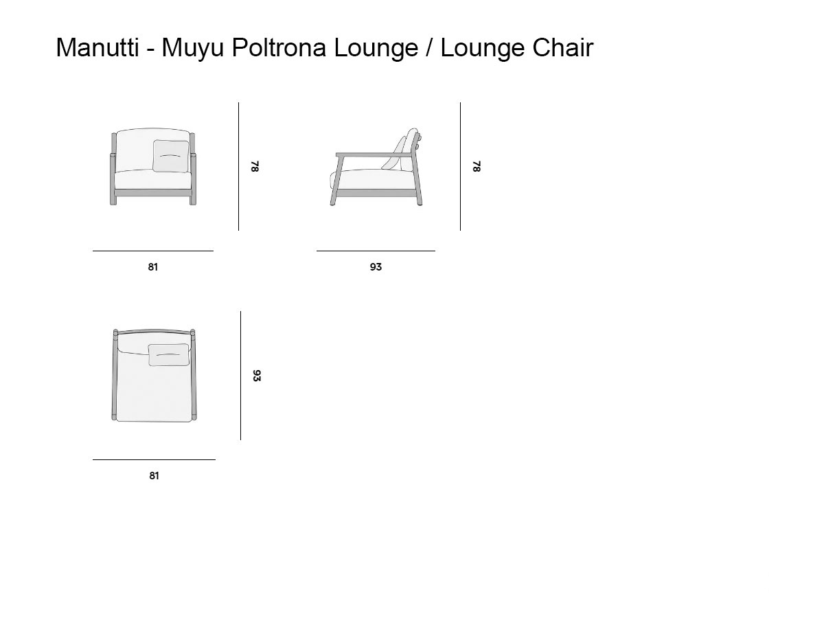 Manutti Muyu Lounge Chair Outdoor