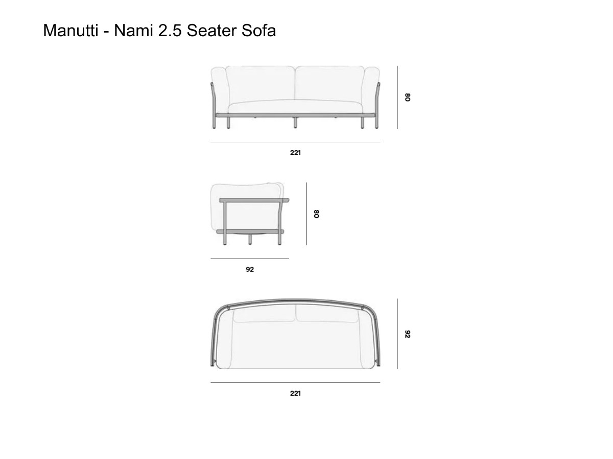 Manutti Nami 25 Seater Sofa