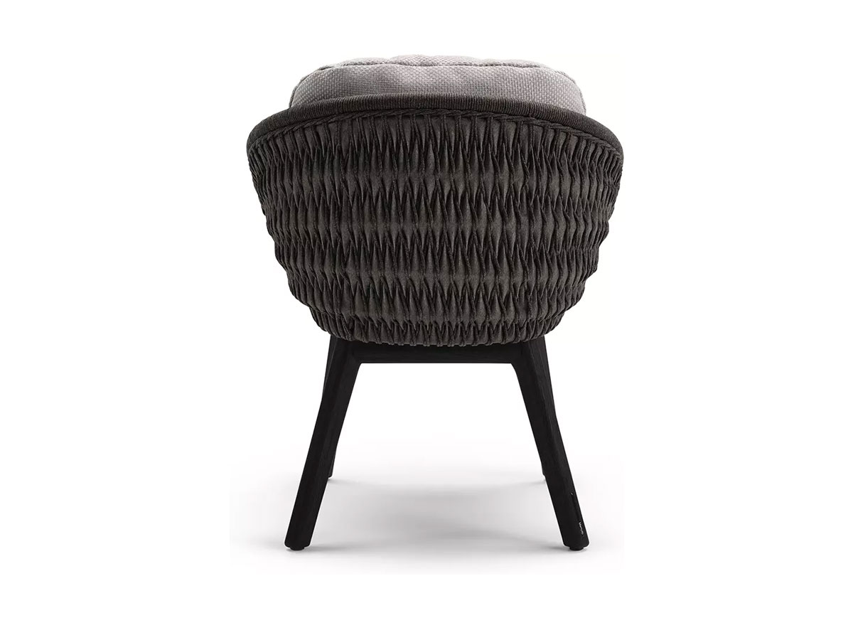Manutti Sandua Dining Chair Teak C145 Salty White Cushion