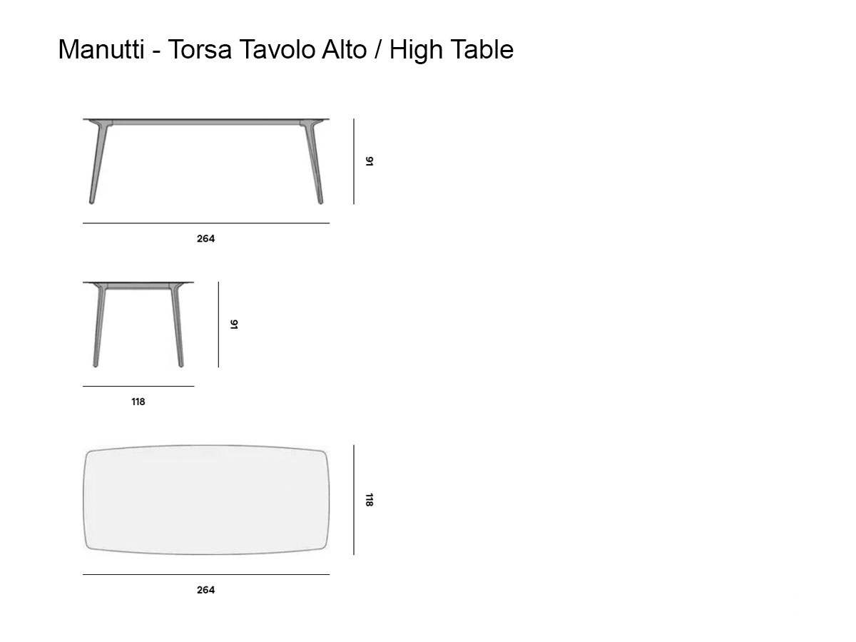 Manutti Torsa Table Outdoor