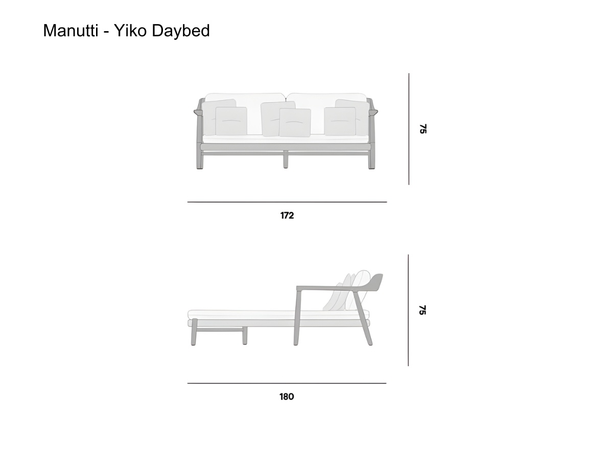 Manutti Yiko Daybed