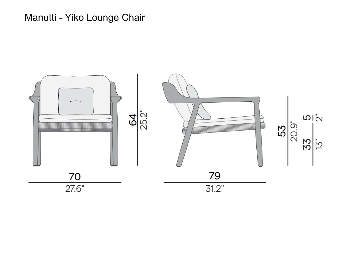 Manutti Yiko Lounge Chair