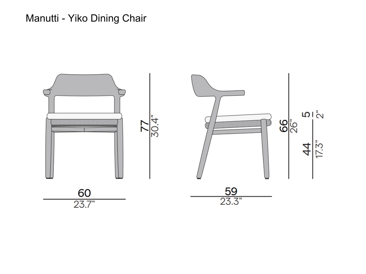 Manutti Yiko Dining Chair