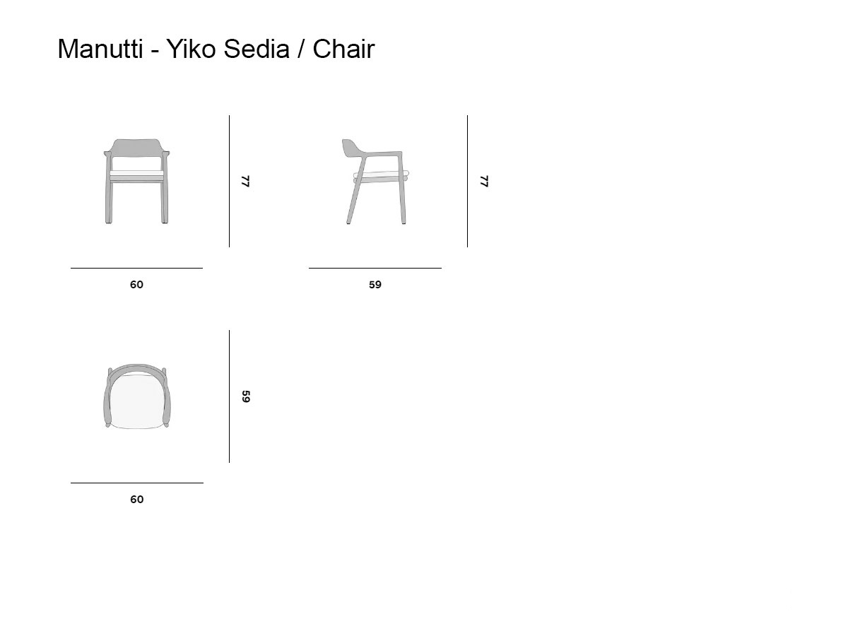 Manutti Yiko Chair Outdoor