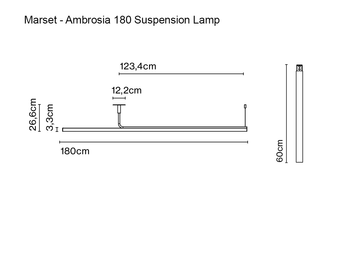 Marset Ambrosia 180 Suspension Lamp