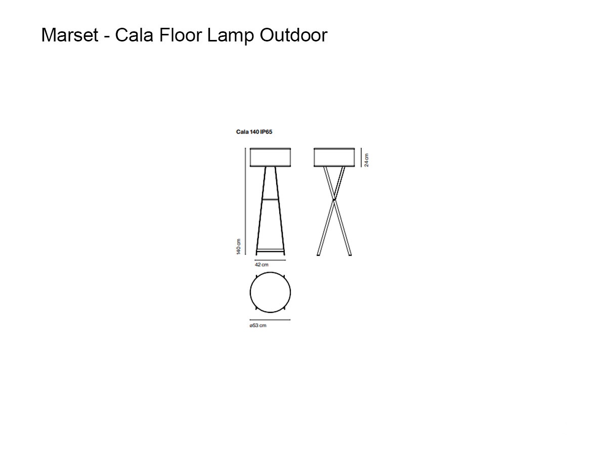 Marset Cala Floor Lamp Outdoor