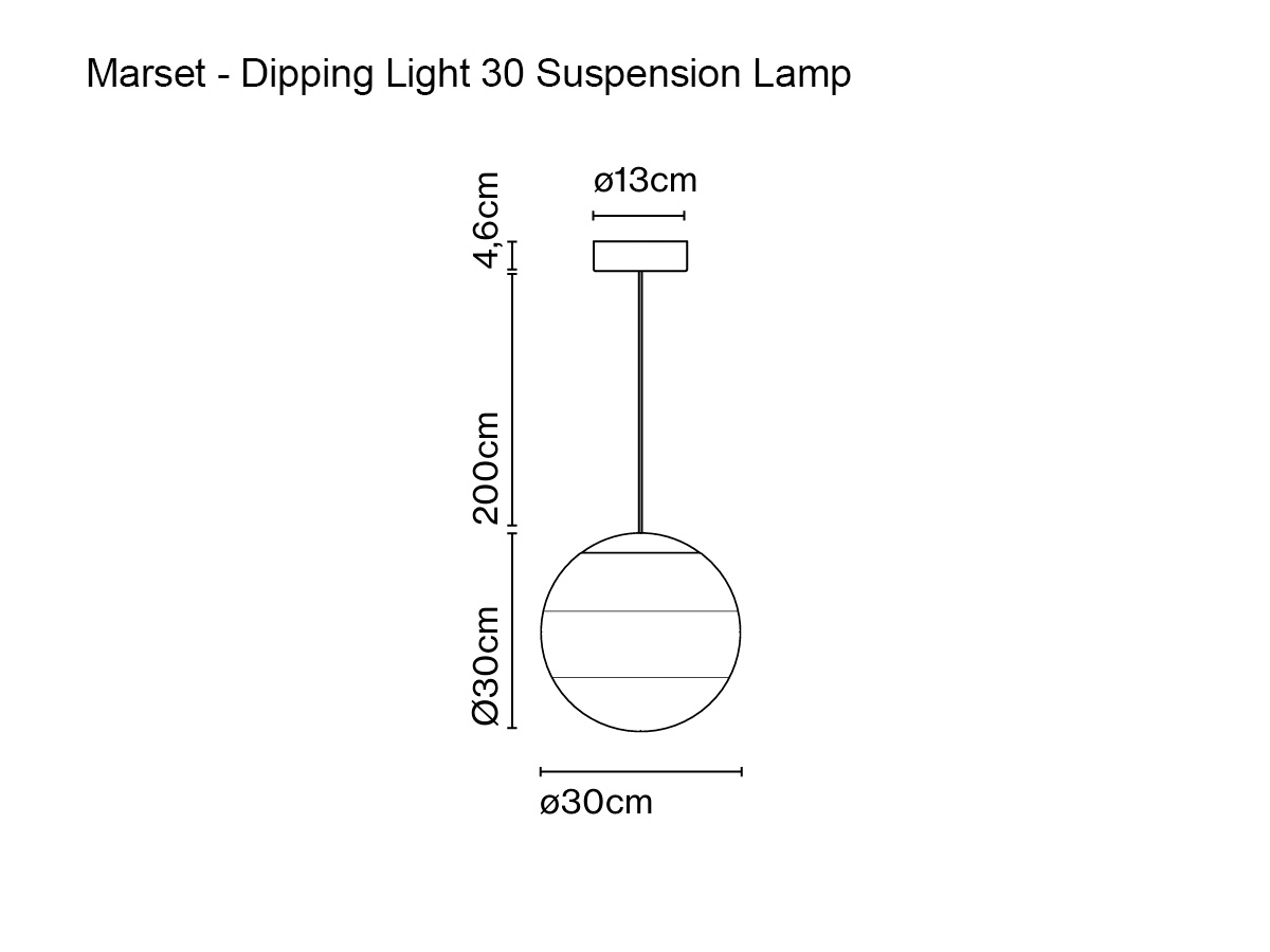 Marset Dipping Light 30 Suspension Lamp