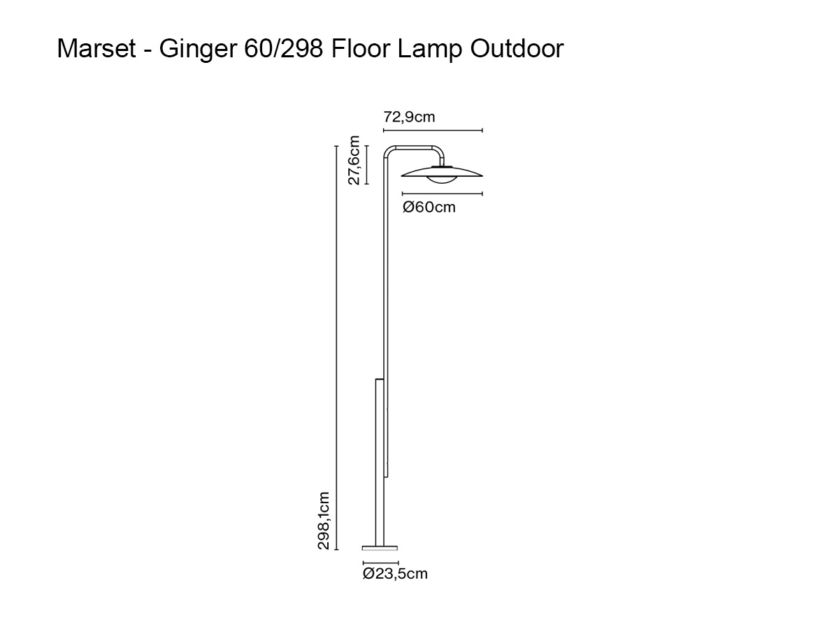 Marset Ginger 60298 Floor Lamp Outdoor