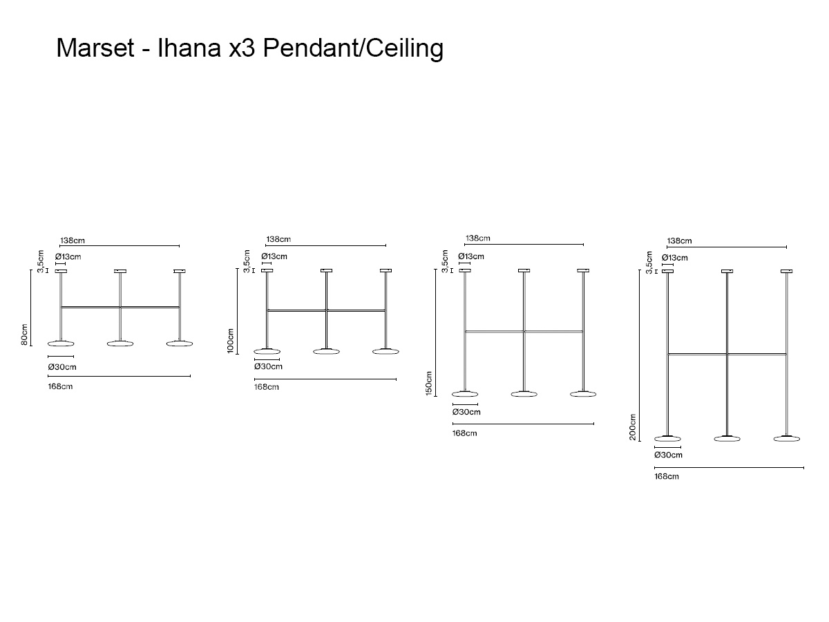 Marset Ihana X3 Ceilingpendant Lamp